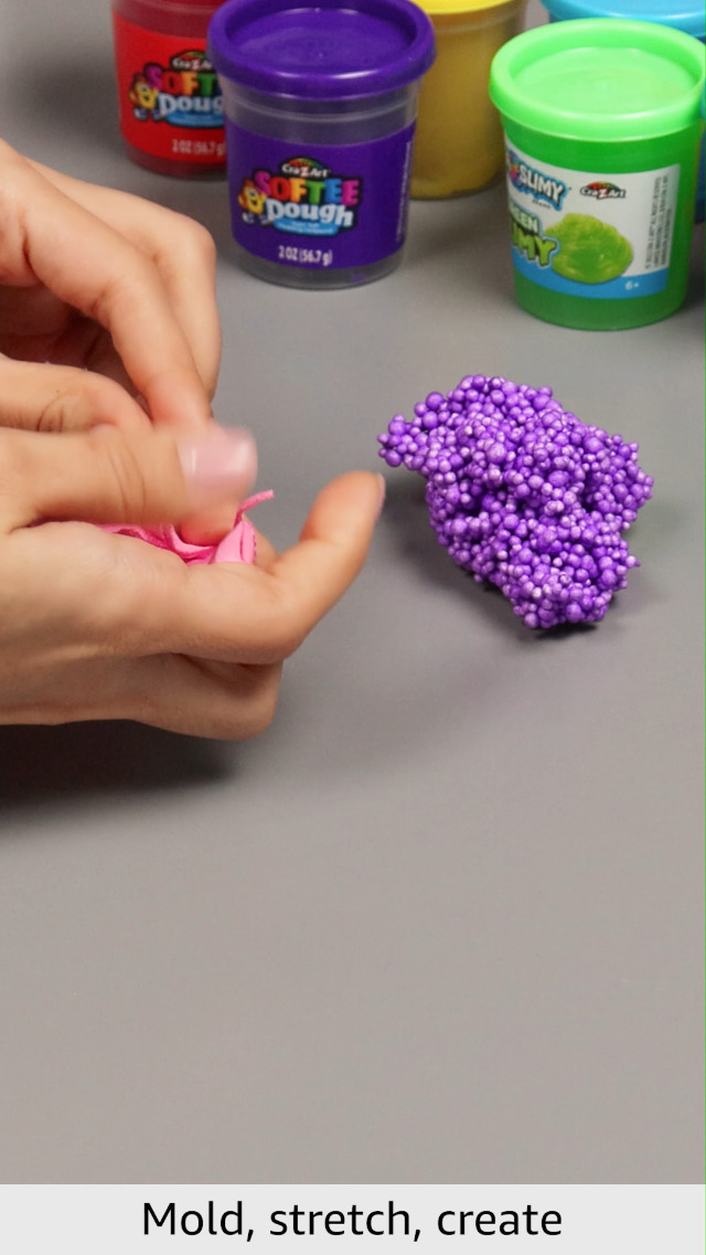 Cra-Z-Slimy Slime Compound Set Toy, 4 compound pack includes